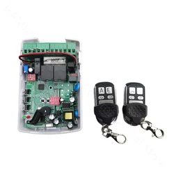 110V 220V Control Board For Motor Garage Door Roller Shutter Auto Gate 433mhz Control Panel With Remote Transmitter