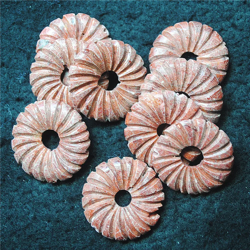 3PCS New Sponge Coral Pendants Size 30MM Donut Shape For Fashion Jewelry Making FINDINGS GOOD FOR YOUR