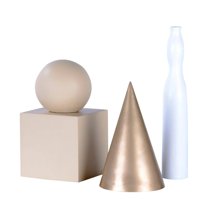 

Modern minimalist geometric creativity, gold resin ornaments, porch window ornaments, desktop soft ornaments