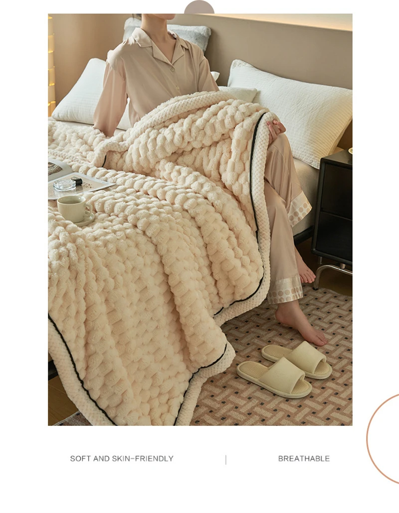 Turtle Velvet Spring Autumn Warm Blankets for Bed Soft Fluffy Comfortable Coral Velvet Throw Blanket Sofa Single Double Blanket