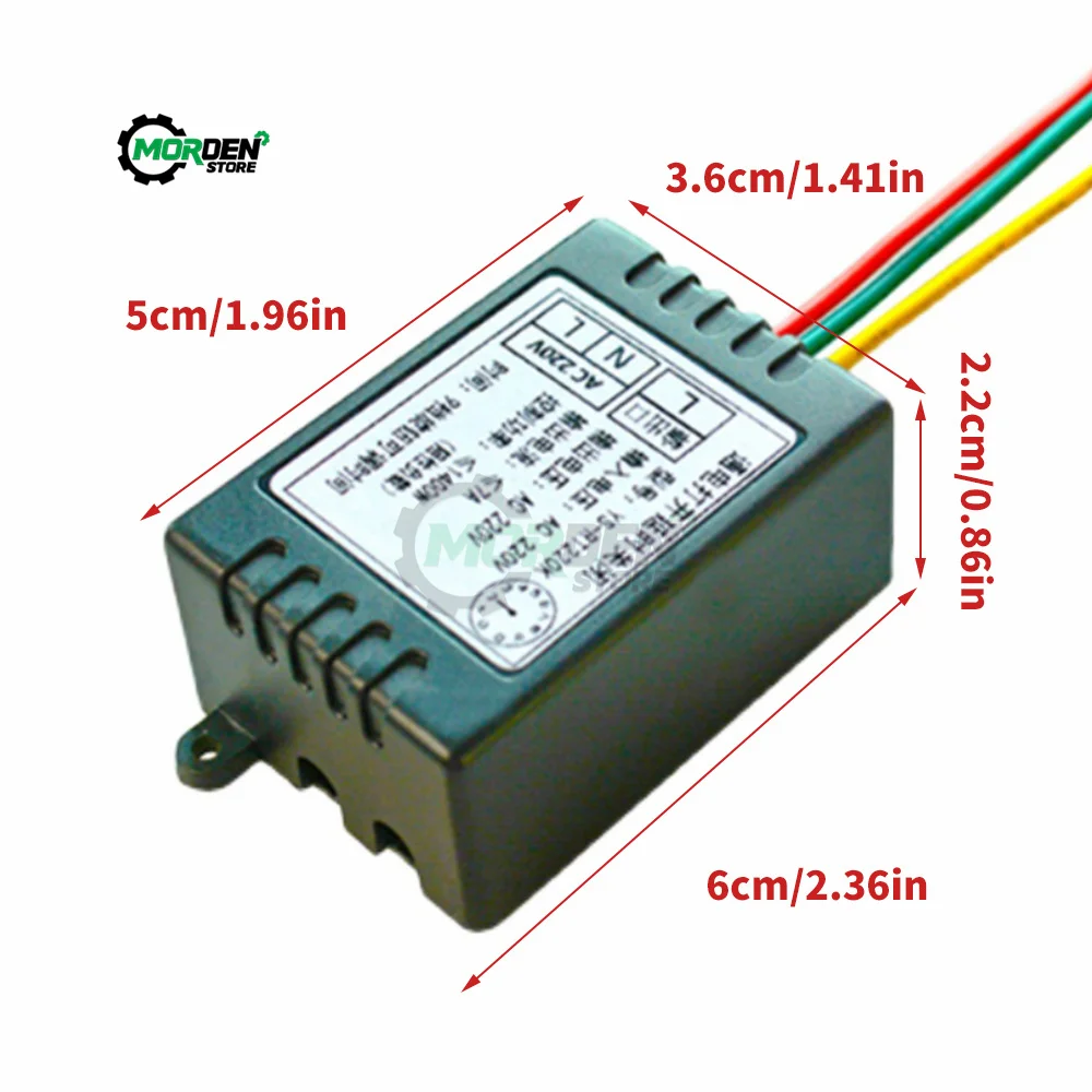 Timer Delay Controller Relay AC 110V 220V Power-ON Relay Module Voltage Output 180min Adjustable Switch Power Supply