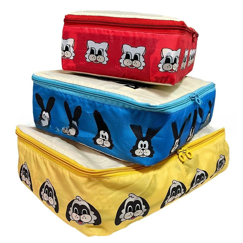 Cartoon travel storage bag, suitcase storage bag, waterproof sub-packing bag, portable underwear finishing bag.