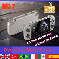 M17  Retro Handheld Game Machine Open Source Linux System 4.3 Inch IPS Screen Portable Pocket Video Player 64GB Children's Gifts