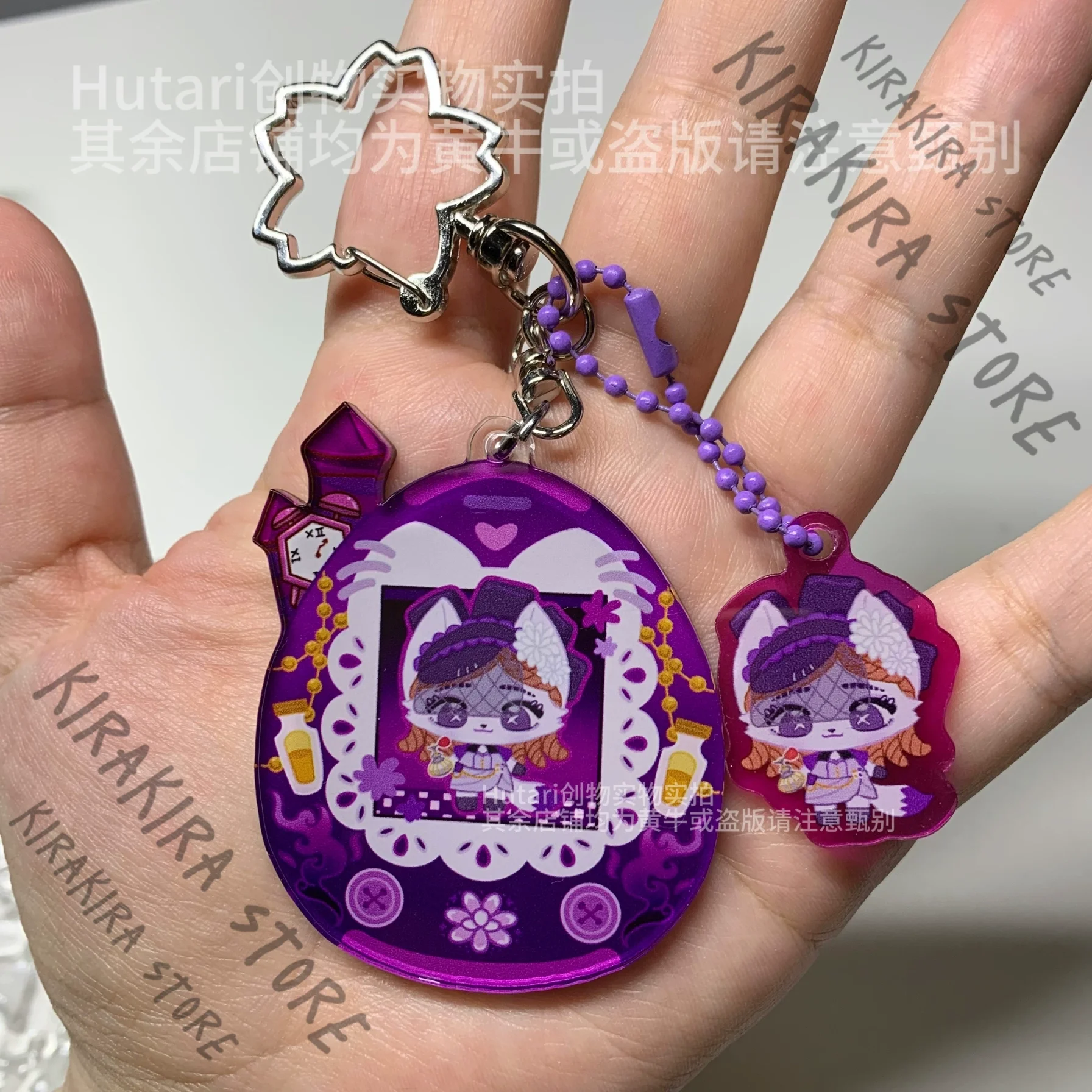 

Vera Nair Acrylic Keychain Identity Ⅴ Chloe Perfumer Pendant Tamagotchi Shaped Cosplay 6cm Keyring Ornaments Cute Gifts