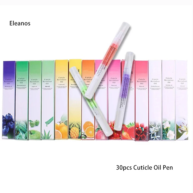 

Eleanos 30/15pcs Cuticle Oil Pen Nail Nutrition 15 Smells Nail Treatment Revitalizer Soften Nourish Manicure Nail Care Product