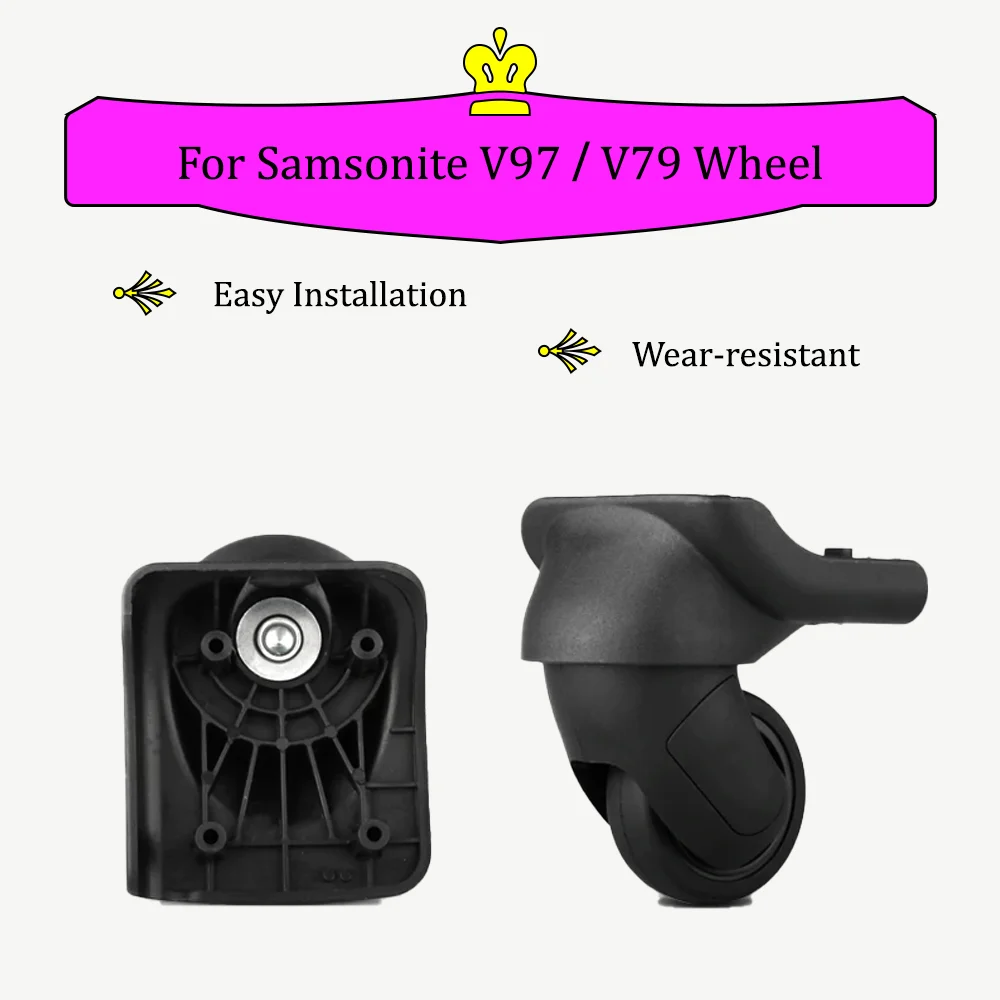 For Samsonite V97/V79 Wheel Trolley Case Universal Wheel Wear-Resistant Suitcase Toolbox Cosmetic Case Repair Pulley Accessories