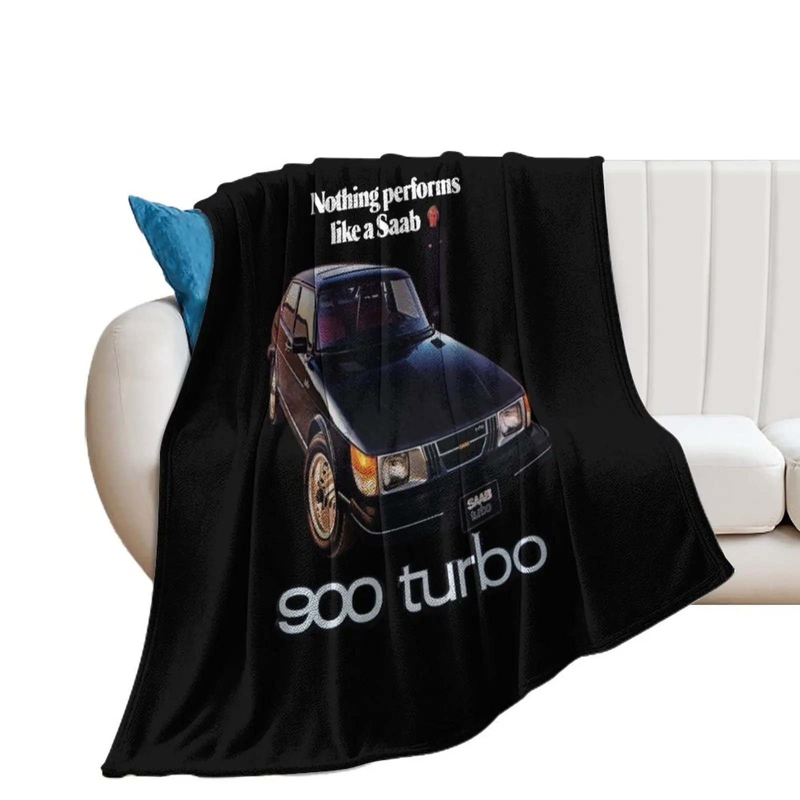 SAAB 900 TURBO Throw Blanket Heavy Picnic Comforter Blankets