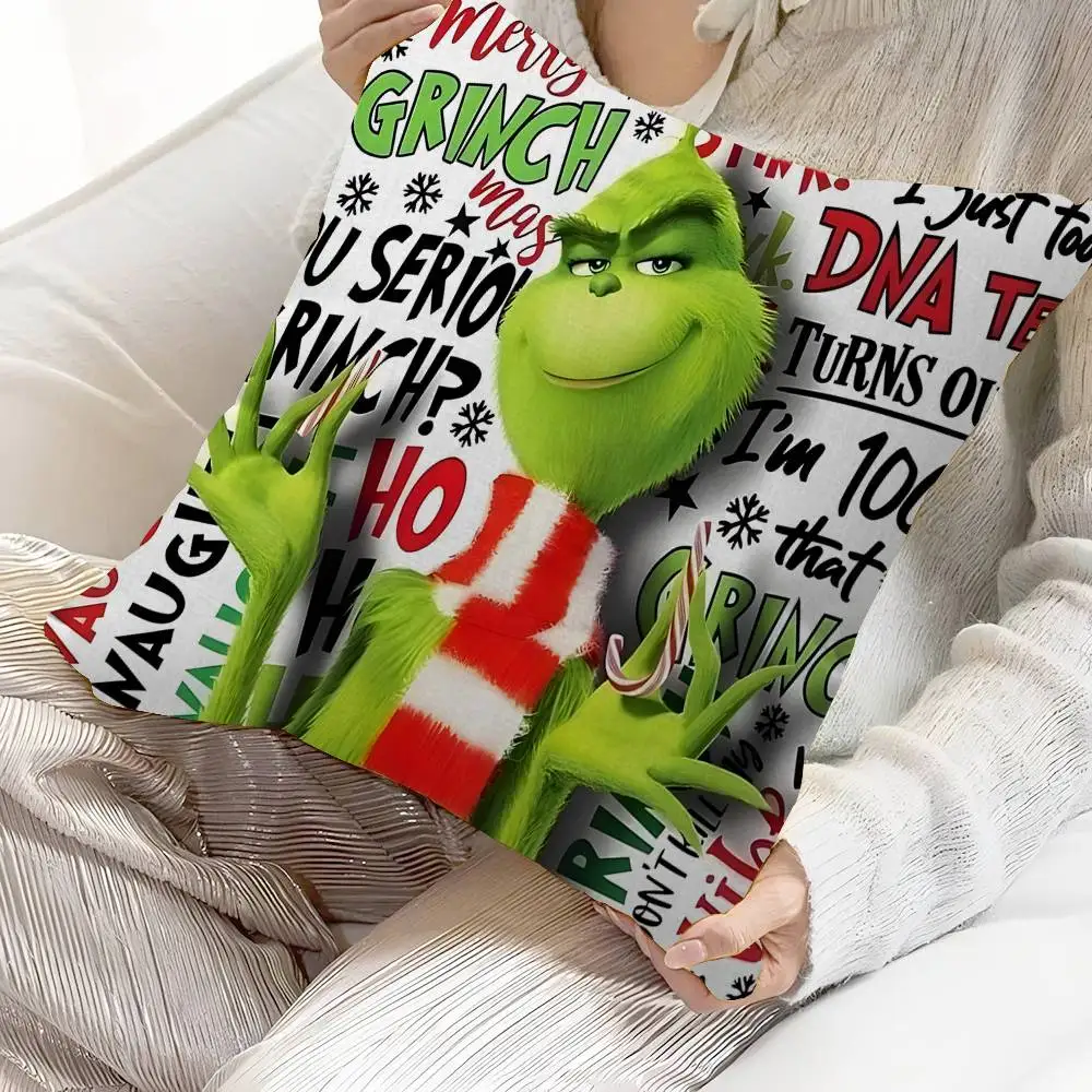 Cartoon THE G-GRINCHS Pillowcase toon Gift Cushion Cover Bedroom Home Sofa Chair Seat Decor pillow case