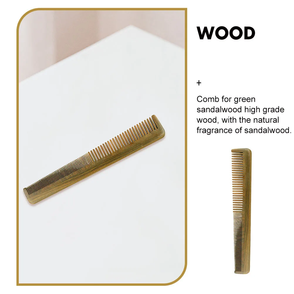 

Wooden Hair Comb Sandalwood Natural Anti-Static Smooth Detangling Scalp Massage Portable Hairdressing Comb Travel Lightweight