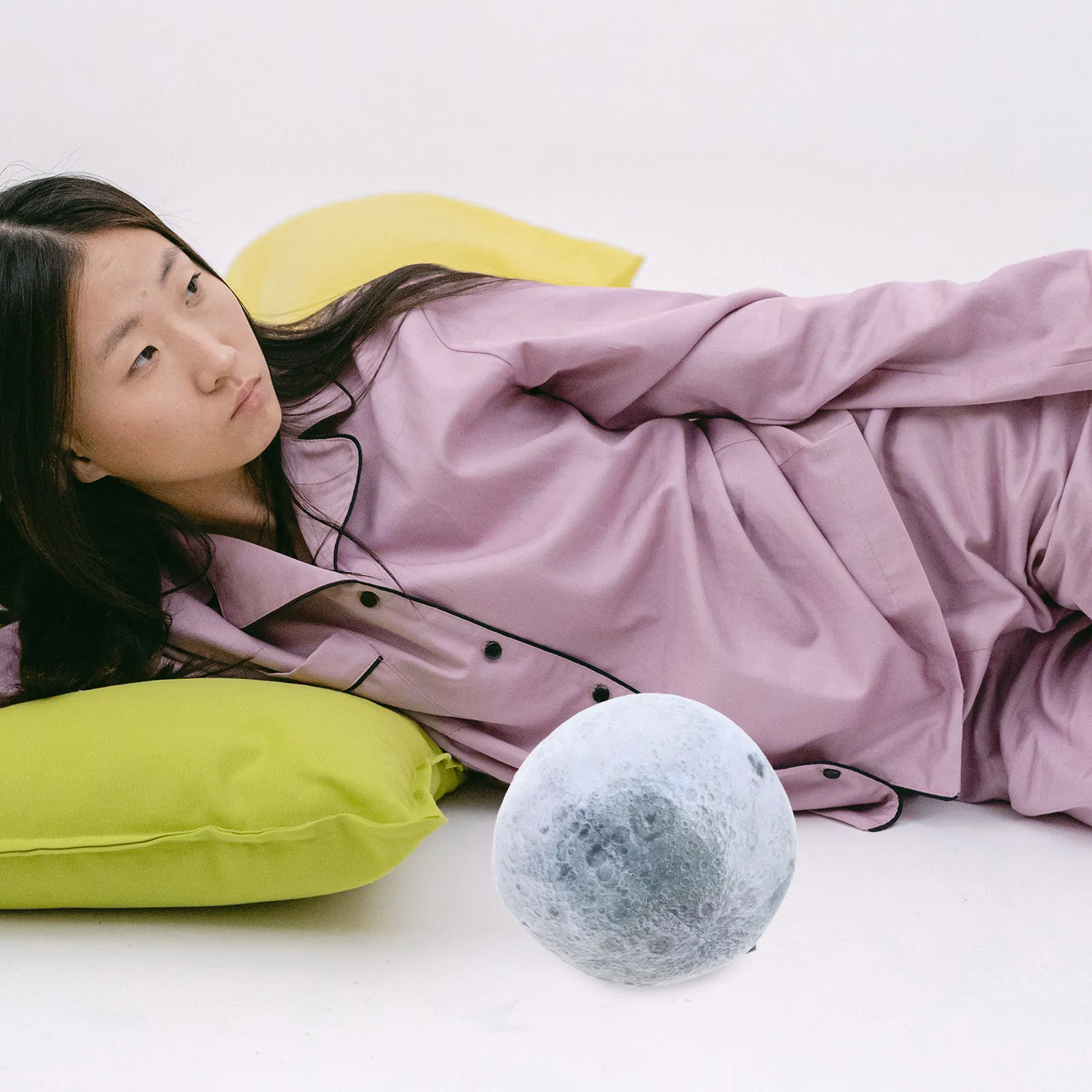 

Декоративная подушка-шар Moon Pillow для гостиной, спальни, дивана, кресла. Современный домашний декор. Простая, элегантная, круглая.