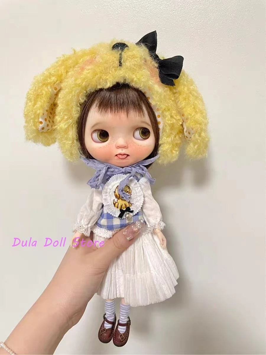 

Dula Doll Clothes Handmade Little dog Hats et for Blythe Landoudou Landazz Qbaby ob24 ob22 Azone Doll
