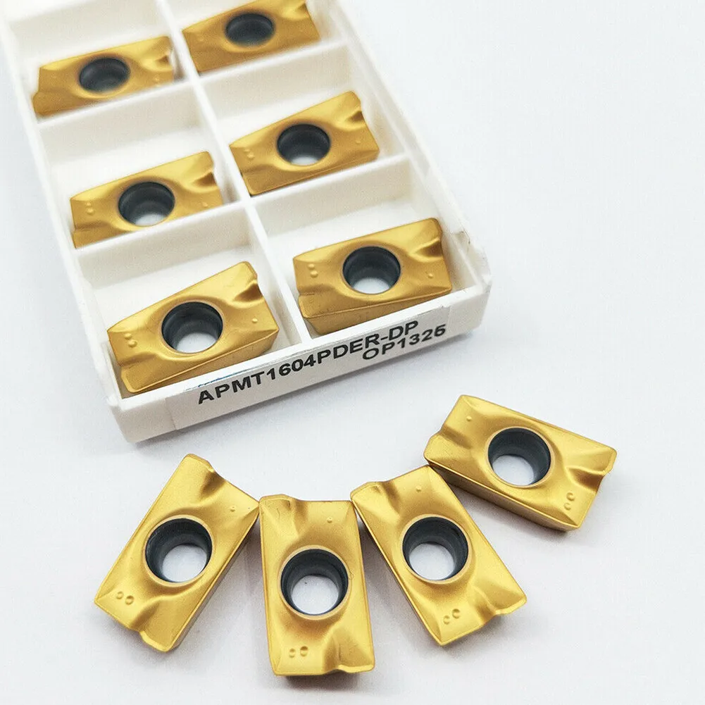 Carbide Inserts Effective Trimming with APMT1604PDER DP Indexable CNC Milling Cutter Carbide Inserts 10 Pieces