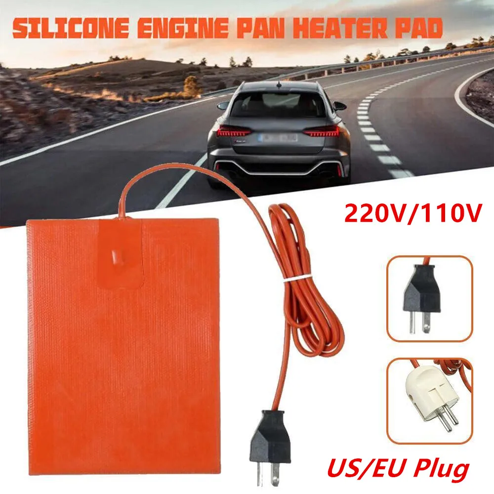 

250W 110V/220V Car Engine Quick Silicone Heater Pad Oil Tank Heating Mat keeping Warming Accessories Winter Heated Tool