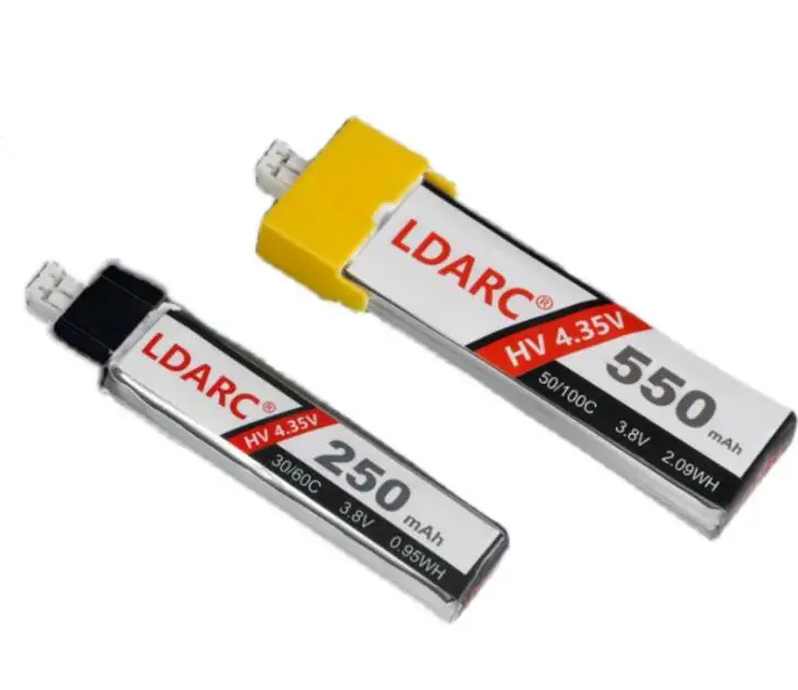 

1S 3,8 В/4,35 В 250 мАч 550 мАч 50C/100C Lipo аккумулятор PH2.0 PLUG для Kingkong/LDARC TINY 6 7 8X запасные части для радиоуправляемого квадрокоптера
