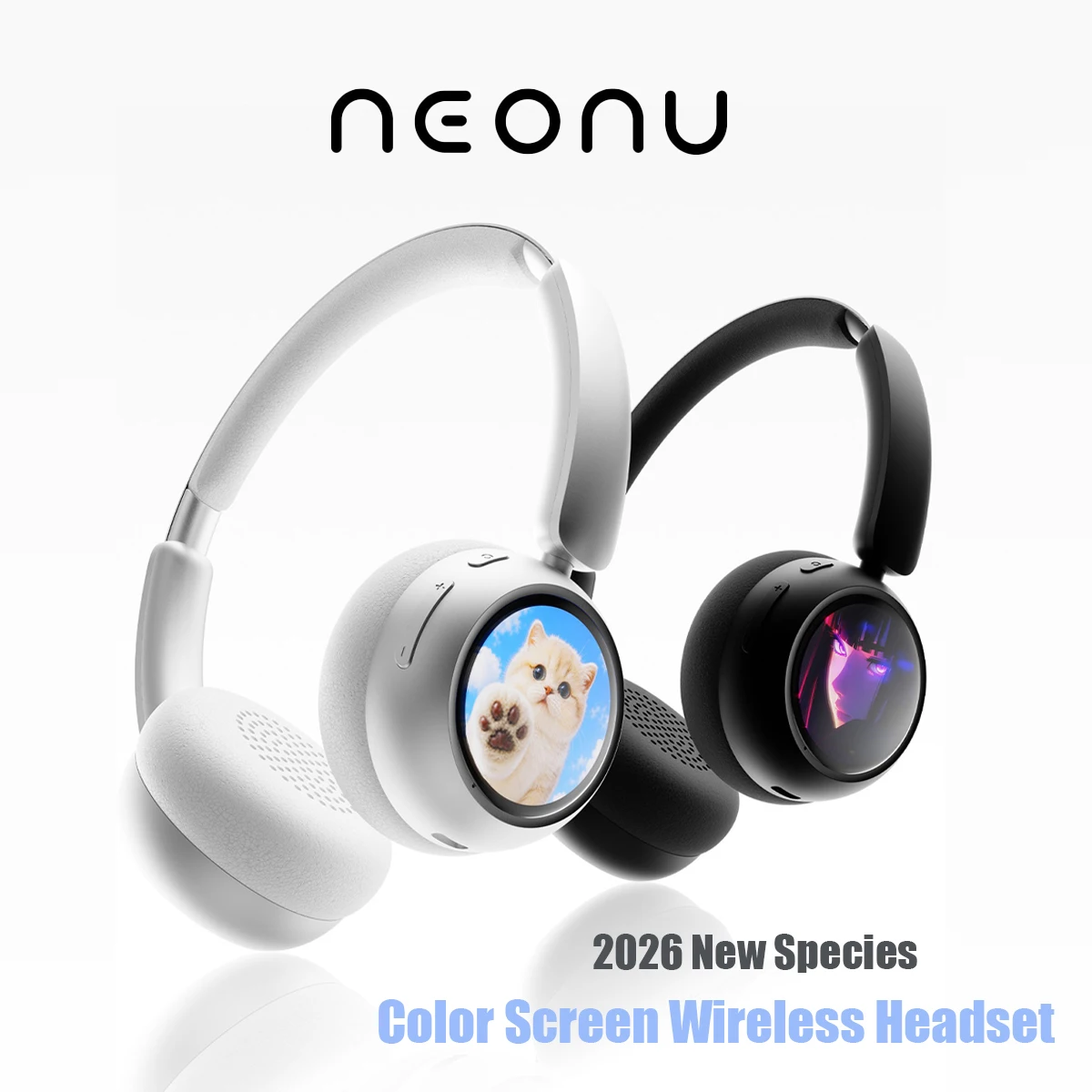 NOENU H3 ANC noise cancelling headset Bluetooth 6.0AI high-definition screen display 40MM stereo bass quality gaming and esports