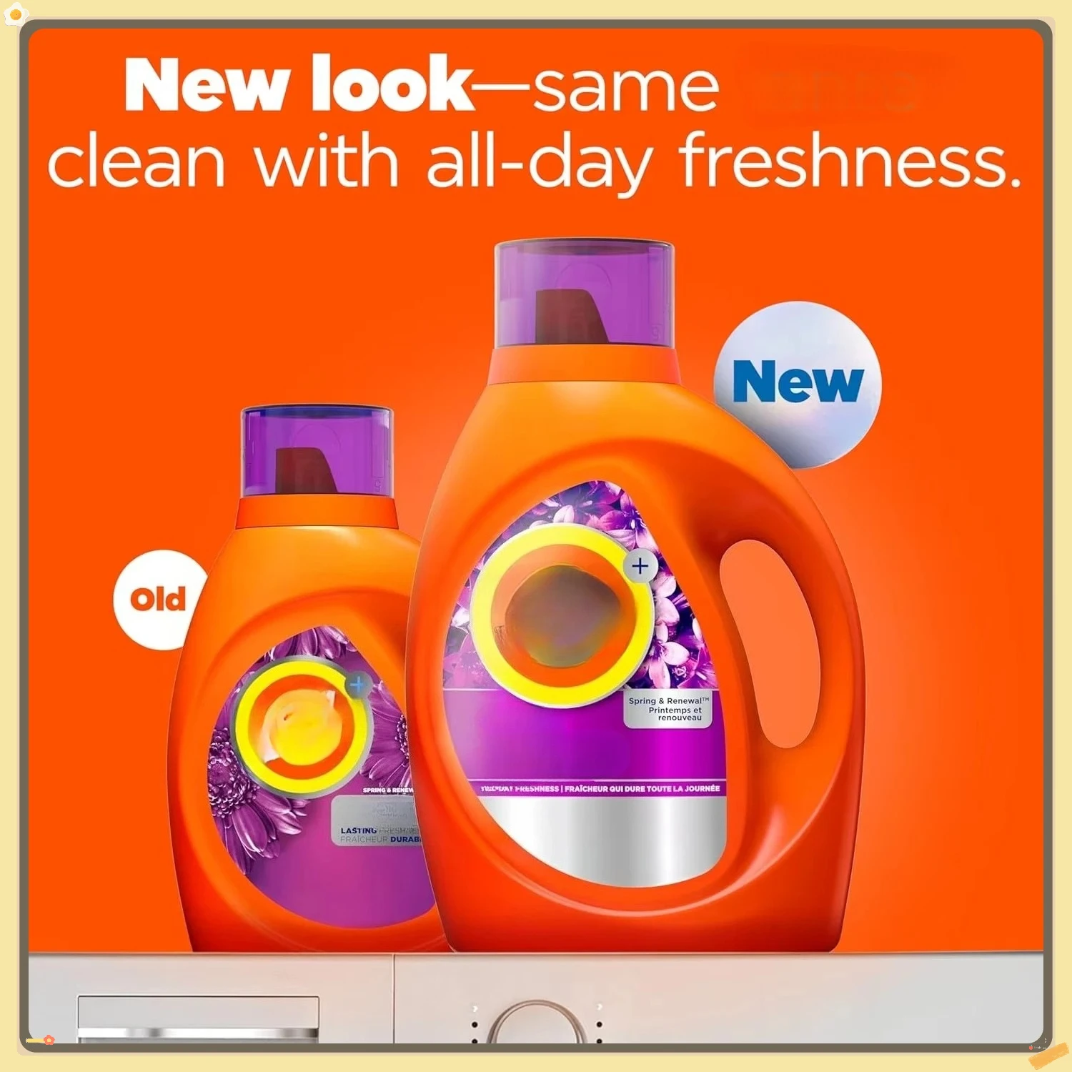Detergente para ropa Febreze Freshness de 105 oz, aroma a resorte HE Turbo Clean para 74 cargas