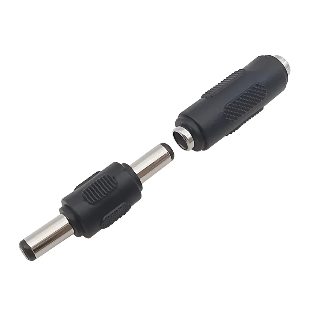 5.5 MM x 2.1 MM DC Male to Male Power Plug Connector 5.5mm x 2.1mm DC Female to Female Jack Adaptor For CCTV