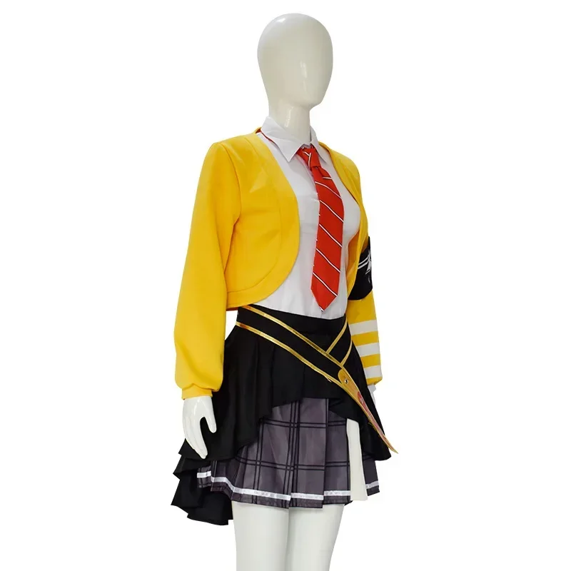 EE01 العجائب × شوتايم الملونة المرحلة الفذ Tenma ساكي تأثيري حلي موحدة هالوين دور اللعب حزب شعر مستعار تنورة معطف FIo0!