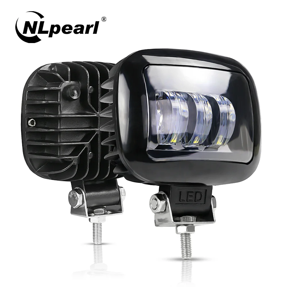 NLpearl 5 Inch 30W Spotlight LED Work Light Bar for Jeep BMW Truck Boat Lada Niva 4x4 Atv Off Road Driving Fog Lights