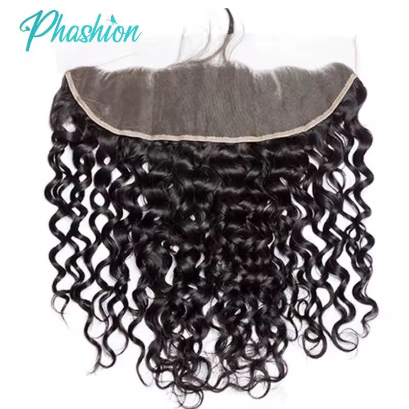 Phashion Water Wave 13x4 Lace Frontal Transparent Swiss 4×4 Closure Pre Plucked Ear to Ear Brazilian Human Hair For Black Women - Image 2