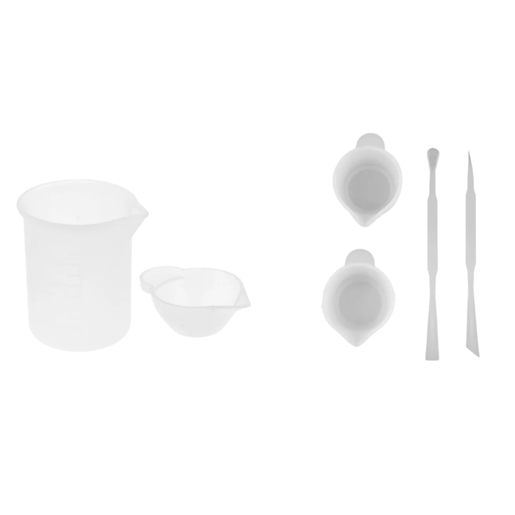 Epoxy Resin Silicone Mold Mixing Cups Graduated Measuring Tools Resin Casting for Resin Crafts DIY