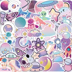 10/30/50pcs Outer Space Gradient Planet Graffiti Stickers Graffiti Cartoon DIY Scrapbook Motorcycle Luggage Laptop Kids Decals