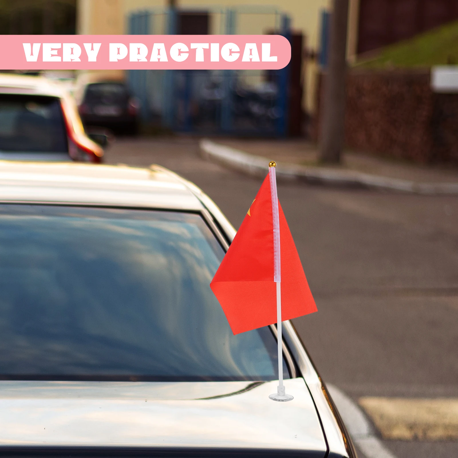 

15pcs Suction Cup Flagpole Plastic Mount Stand Bracket for Car Truck House Window Flags Decorative Accessories Pole Outdoor