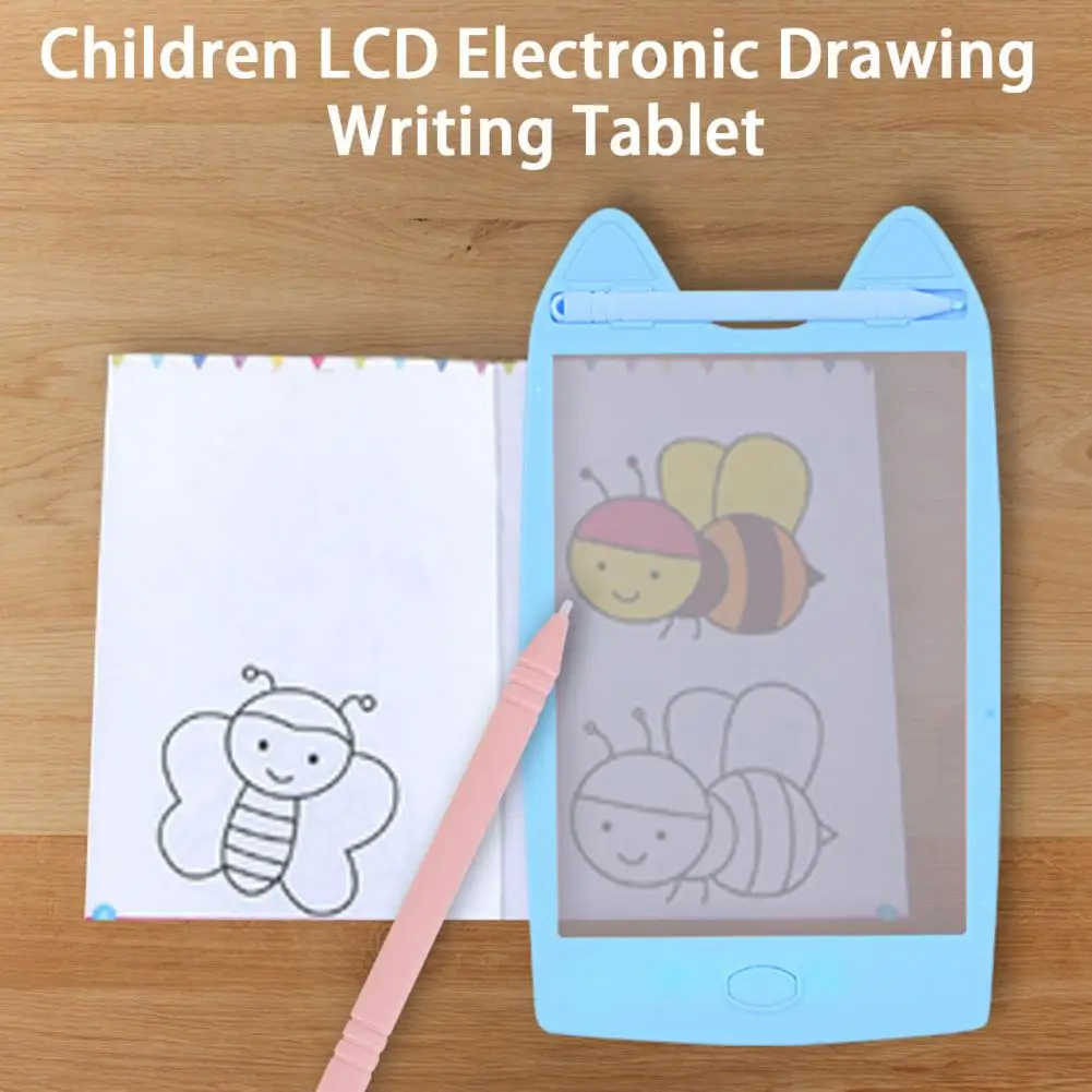 Writing Tablet  Useful Cartoon LCD Transparent Electronic Graffiti Board  Battery Powered Drawing Board