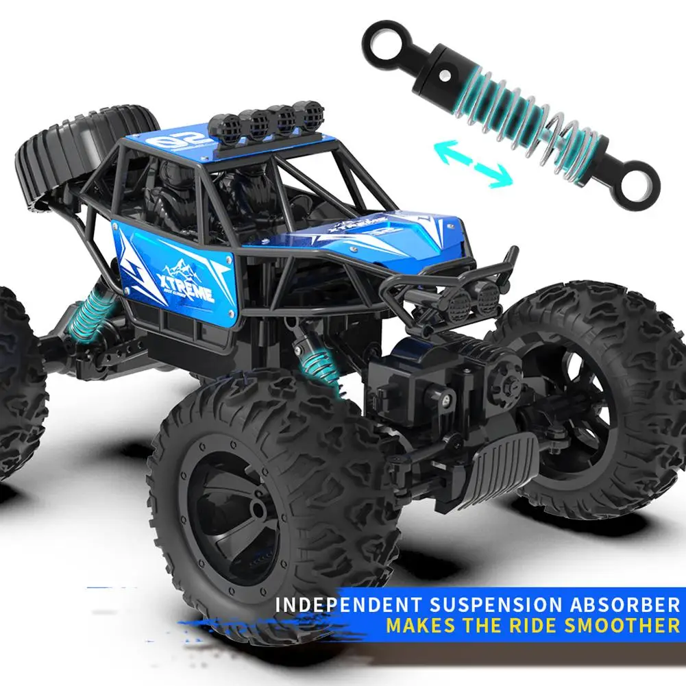 

Q145 RC Car Alloy Climbing Car 2.4G 4WD Remote Control Car 1:16 RC Rock Crawler All Terrain Off-Road Truck RTR Gift Toys