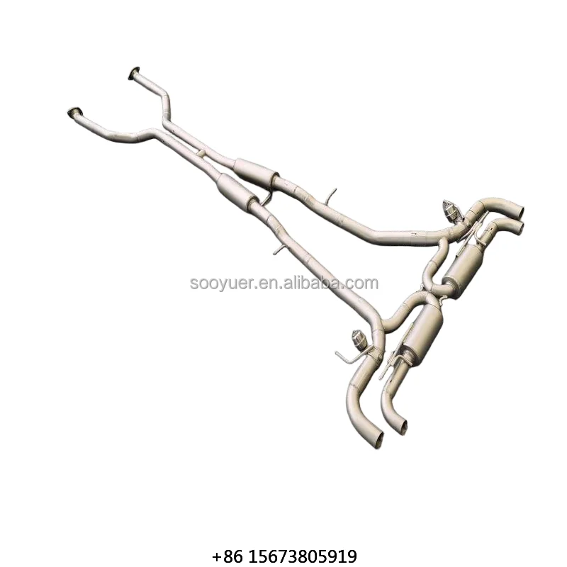 

Stainless Steel Exhaust Muffler with Remote Control for LC500/LC500H 3.5L Catback Exhaust SystemCustomed