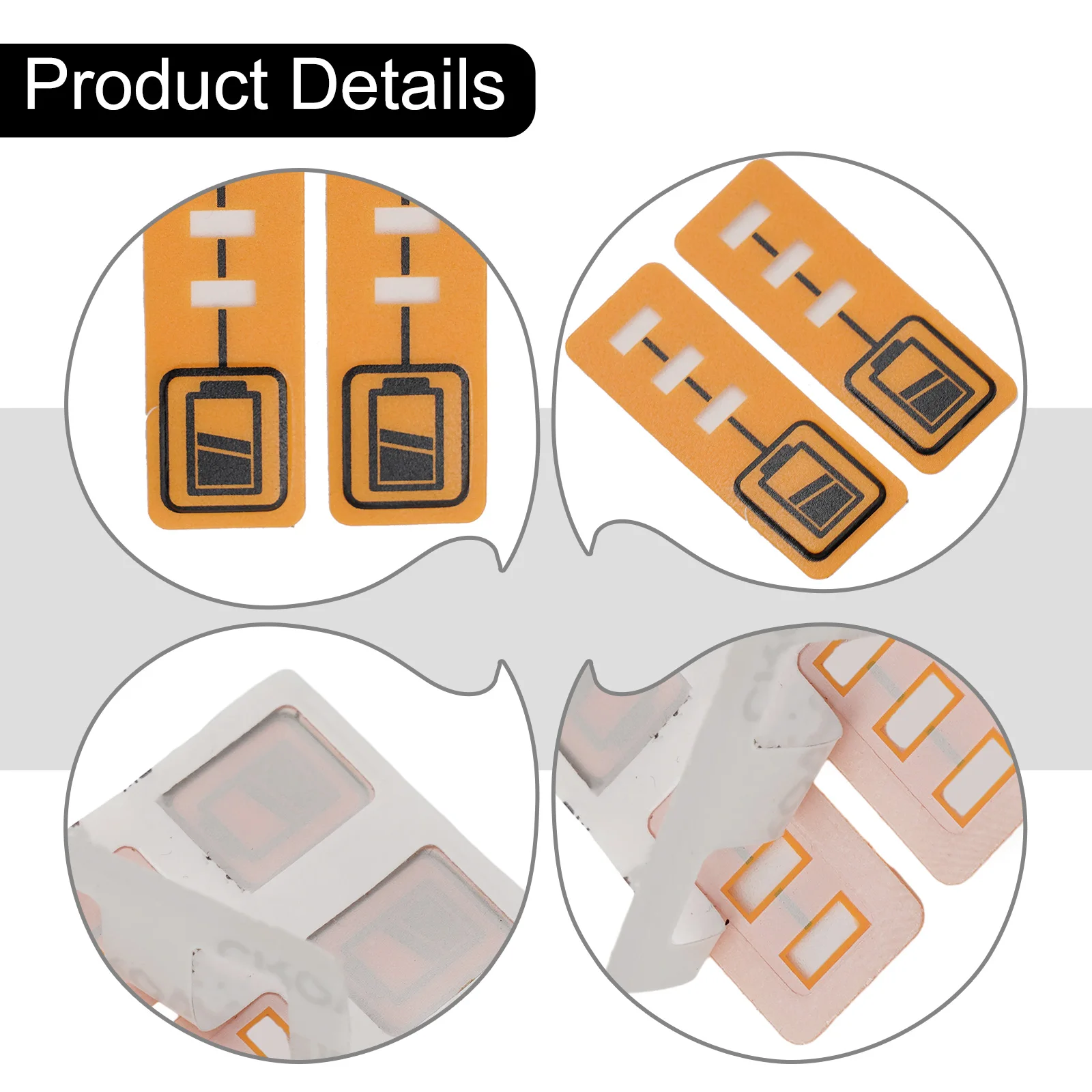 Battery LED Key Stickers Key Label Tag Li-ion Battery Paper 14.4V 18V Yellow Accessories BL1430 Capacity DCB140