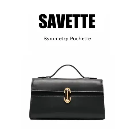 SAVETTE 대칭 포셰트 가죽 토트 백 여성 탑 핸들 가방 정품 가죽 스웨이드 솔리드 컬러 심플 핸드백 스퀘어 백