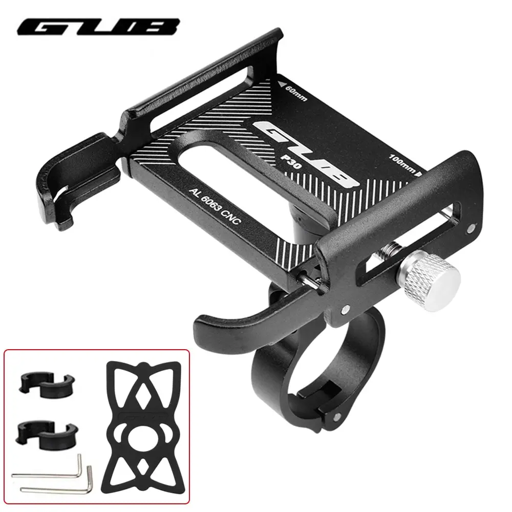 GUB Motorcycle Bicycle Phone Holder 3.5-6.8 inch Mobile Phone Support MTB Road Bike Electric Bicycle Handlebar Mount Stand Clips