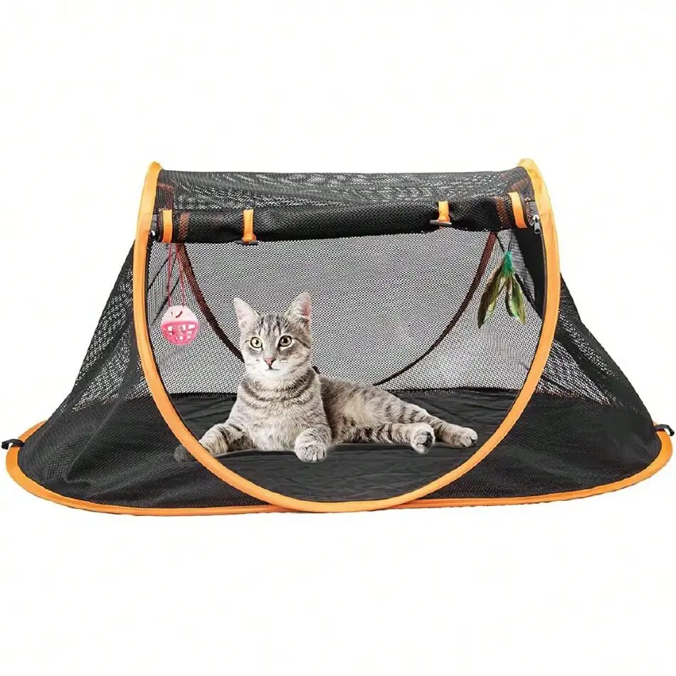 

Tent Pet Cage,Pop Up Crate,Foldable Kennel,Indoor,Outdoor,Comfy Puppy House-Washable Fabric For Small Animals