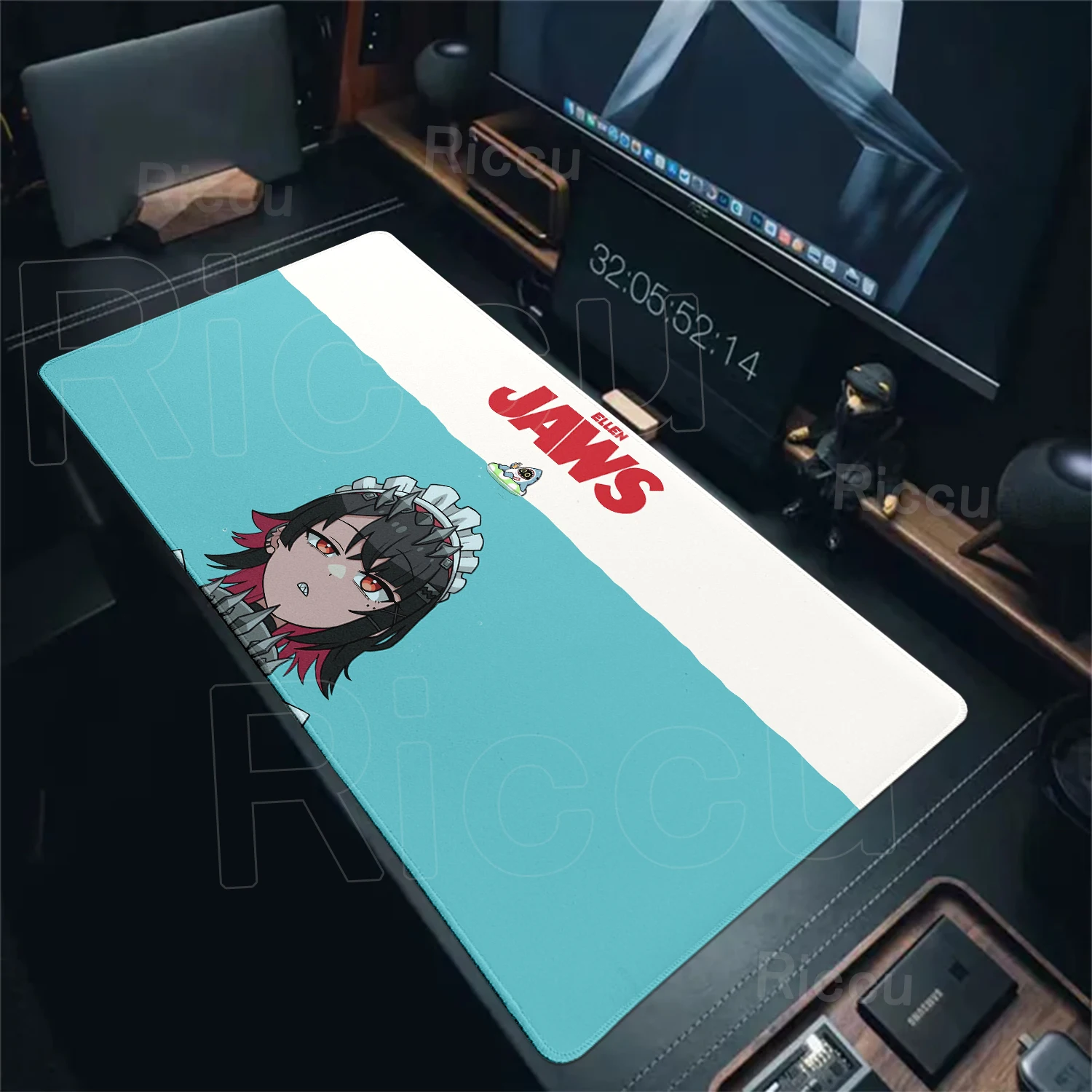 Zenless Zone Zero Ellen Joe Mauspad Gaming-Zubehör Computer-Mauspad Anime ZZZ Tastatur Büro-Pads XXL Gummi-Mauspads