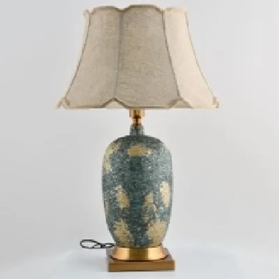 Chinese art ceramic table lamp bedroom bedside lamp