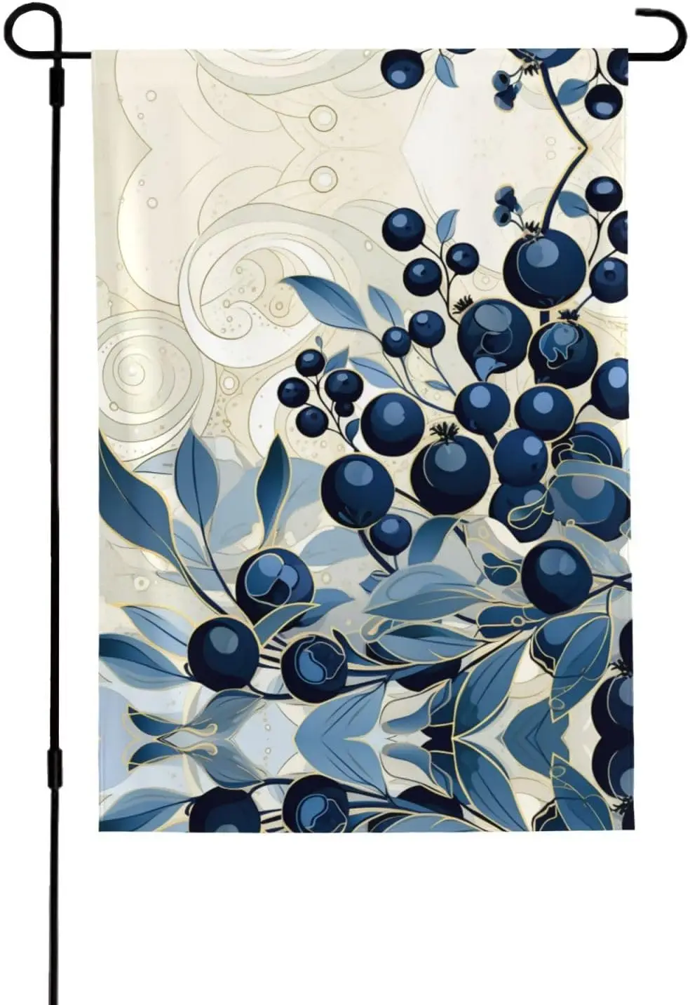 Field Of Blueberries Printed Garden Flag 28x40 Inch Welcome Spring Flag Summer Flag Vertical Double Sided Yard Flag Porch Fl GGO