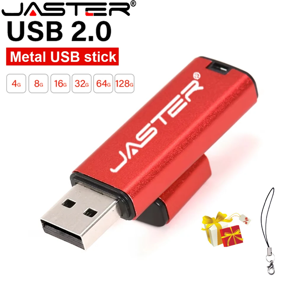 

USB-флеш-накопитель JASTER в металлическом корпусе, 128/64/16/32/100% ГБ