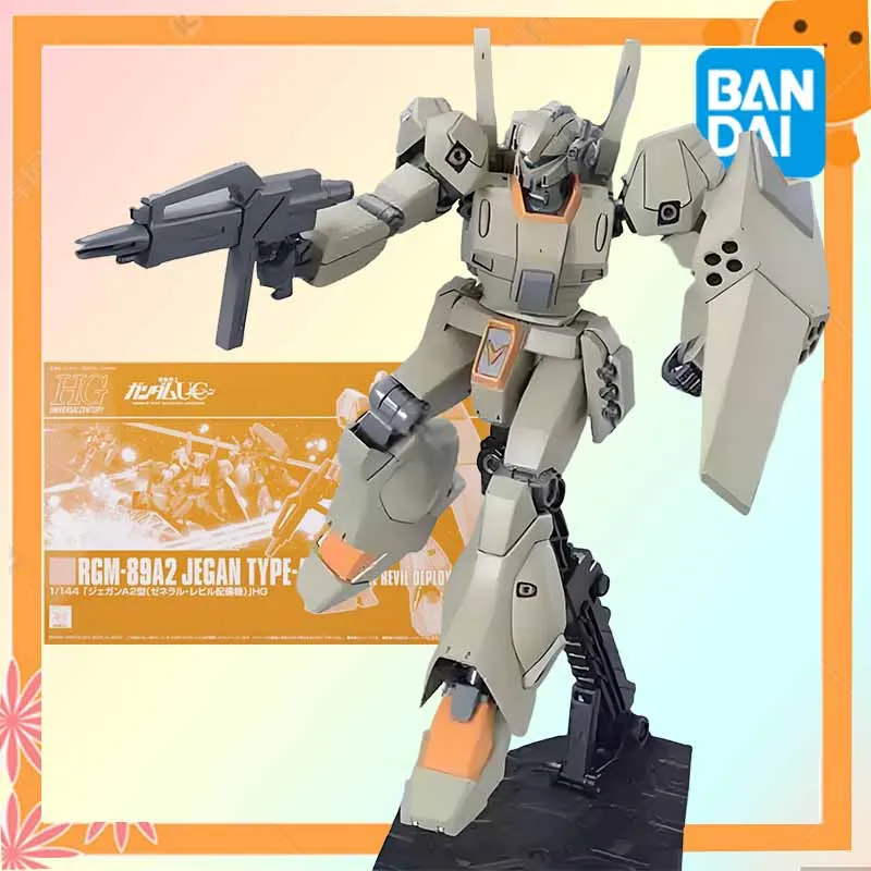 

Bandai оригинальный GUNDAM HGUC 1/144 RGM-89A2 JEGAN ТИП аниме фигурка в сборе модель игрушки Коллекционная модель украшения подарки
