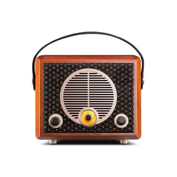 Classical M4R Bluetooth FM Radio Active Audio Portable Retro Mini Speaker