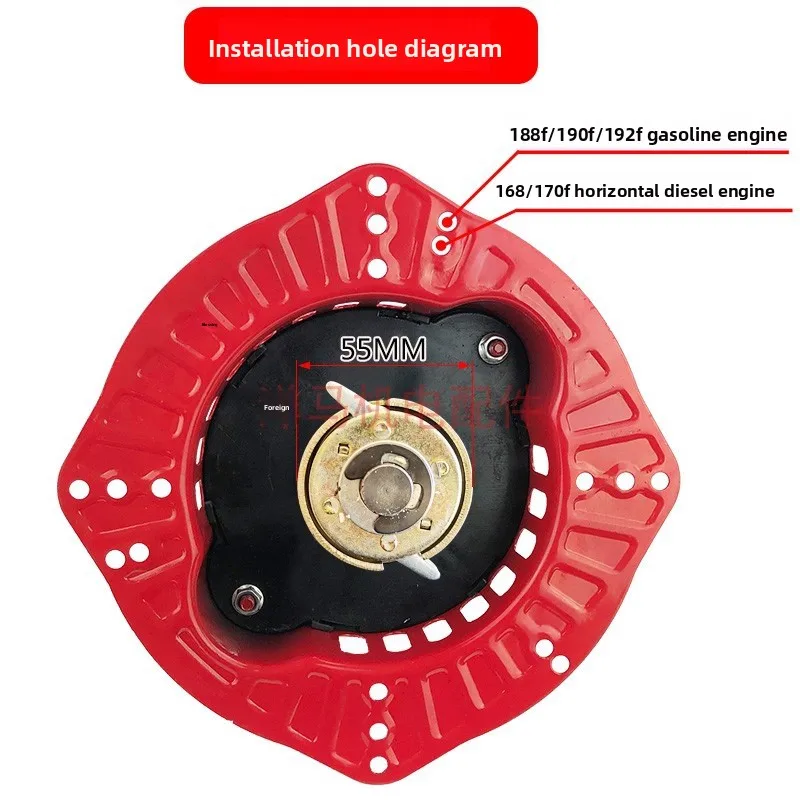 177 188 190 192F Gas-oline Engine 5-10 KW Generator Hand-pulled To Hand-cranked Pull-free Starter