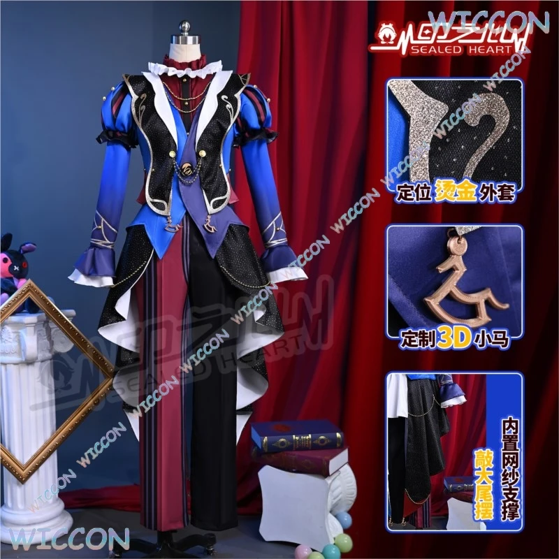 Project Sekai PJSK Tenmasu ksa Wonder Show Clown Cosplay Suit Red Black Circus Costume Anime Stage Performance Outfit Halloween