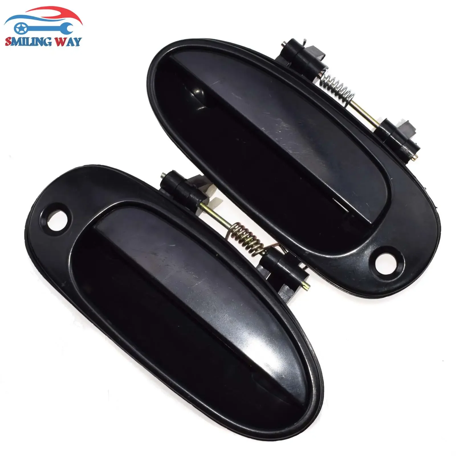 Black Outside Door Handle Front or Rear Left Driver or Right Passenger For Kia Sephia 1998 1999 2000 2001, Spectra 2000 2001