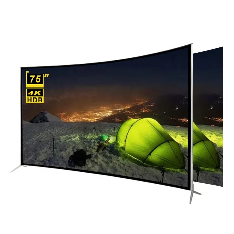 

Advanced Customization STLF ZJW Guangzhou Factory Cheap Price 75 Inch 4K Curved Screen Smart TV