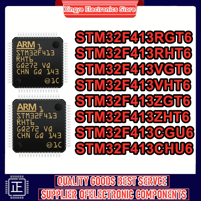 

STM32F413RGT6 STM32F413RHT6 STM32F413VGT6 STM32F413VHT6 STM32F413ZGT6 STM32F413ZHT6 STM32F413CGU6 STM32F413CHU6 IC Chip in stock