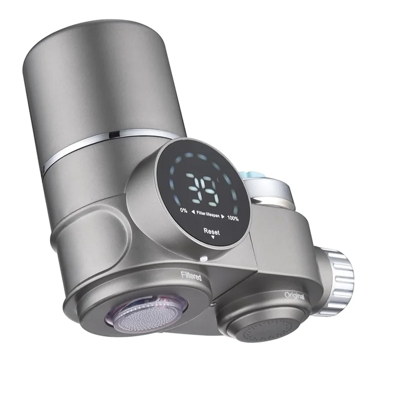 ABKR-صنبور تصفية المياه للحوض-LED عرض لتنقية المياه للصنبور ، صنبور جبل نظام تنقية مياه الصنبور للمطبخ