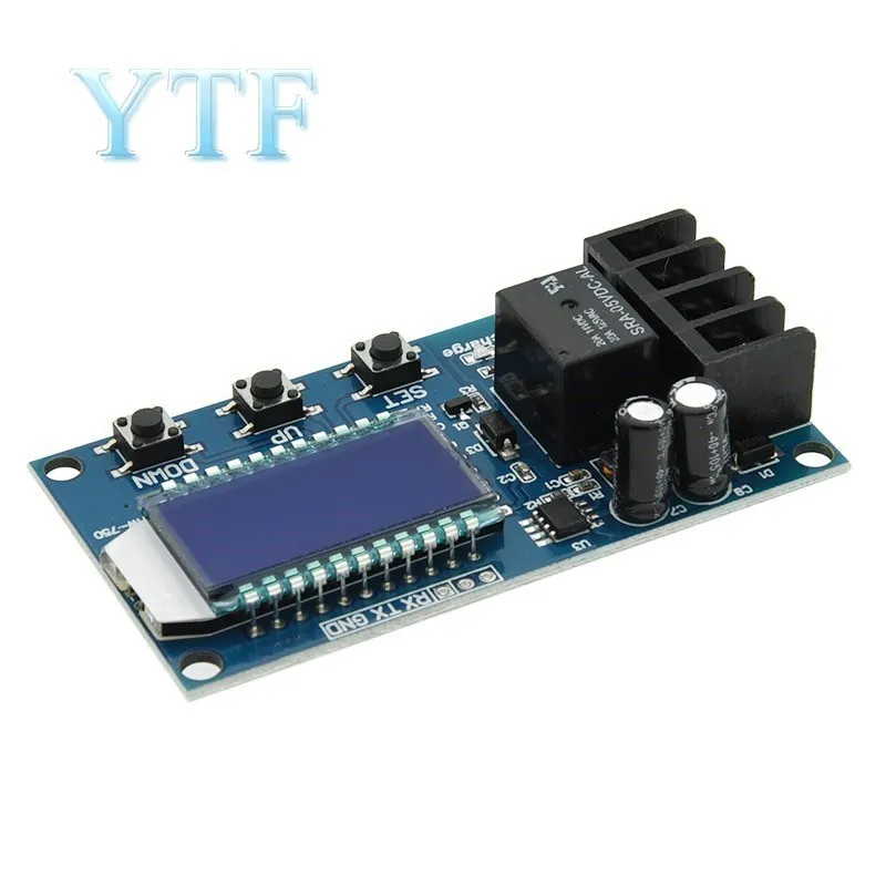 XY-L10A bateria módulo de controle de carregamento de bateria digital sem energia total interruptor de proteção de sobrecarga 6-60v