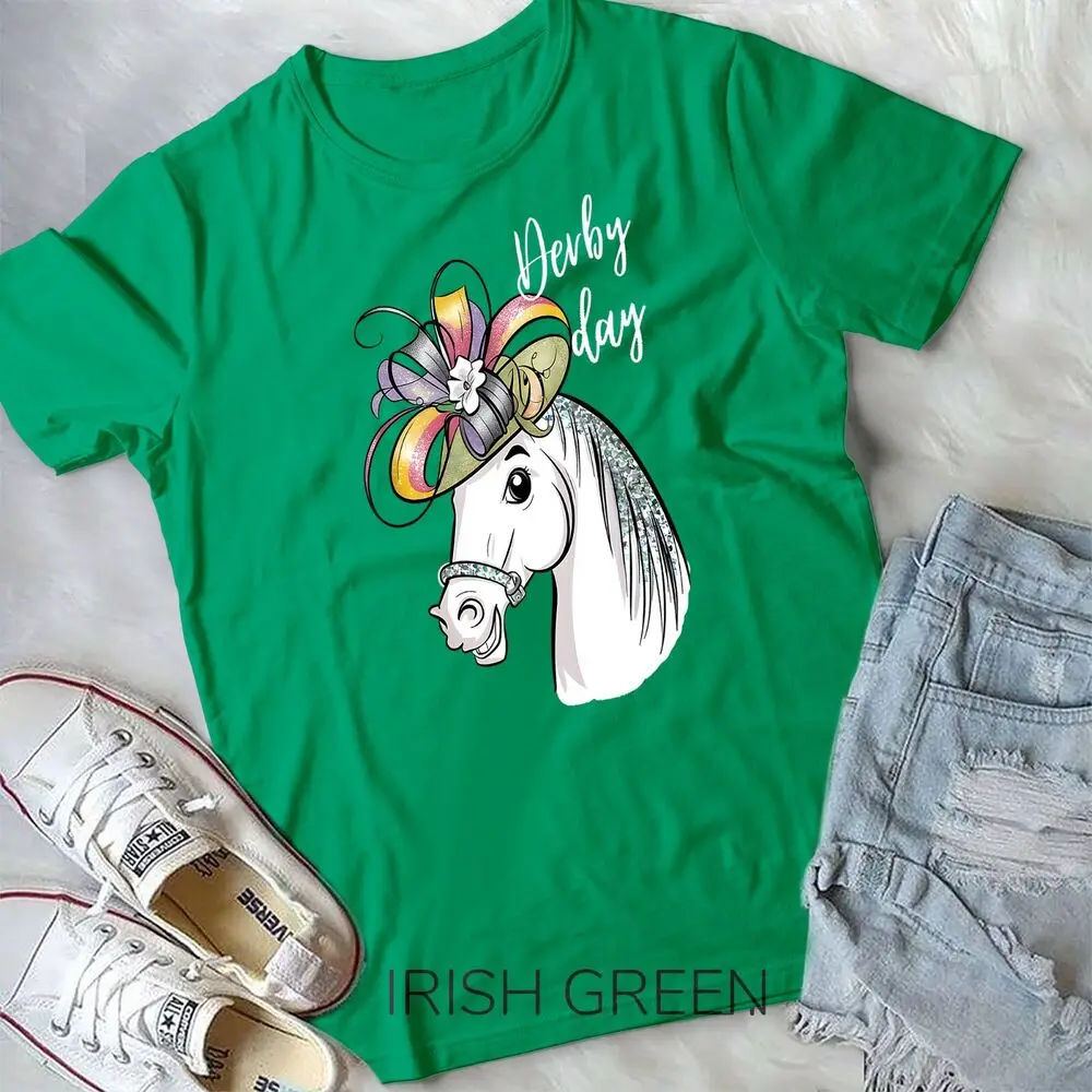 Funny Derby Day 2024 Fascinator Hat Horse racing lover T-Shirt Unisex T-shirt