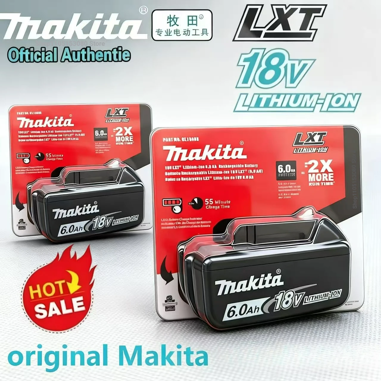 

Модернизированная литиевая аккумуляторная батарея Makita BL1860, 18 В, 6 Ач, для батареи Makita 18 В BL1840 BL1850 BL1830 BL1860B LXT 400