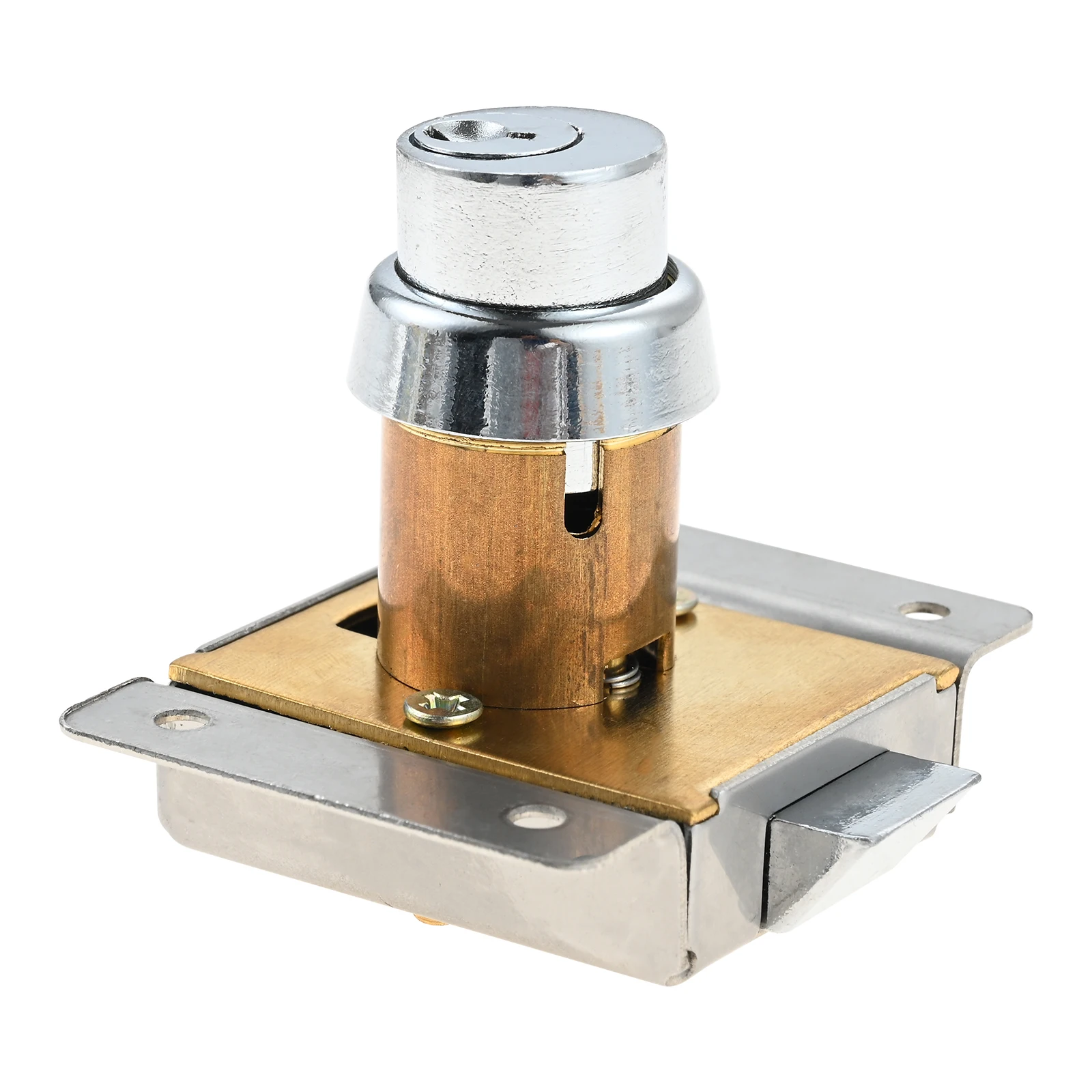 1Set High-Quality Lock For Cupboard Wardrobe Door Ship Yacht RV Furniture Hardware With Handle Button Type Easy To Install